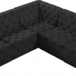 Tuft 93" Velvet Upholstered 5pc. Modular Sectional