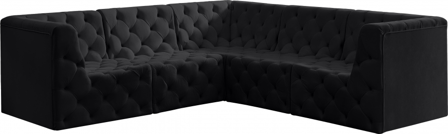 Tuft 99" Velvet Upholstered 5pc. Modular Sectional