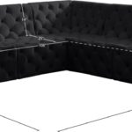 Tuft 99" Velvet Upholstered 5pc. Modular Sectional
