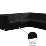 Tuft 99" Velvet Upholstered 5pc. Modular Sectional