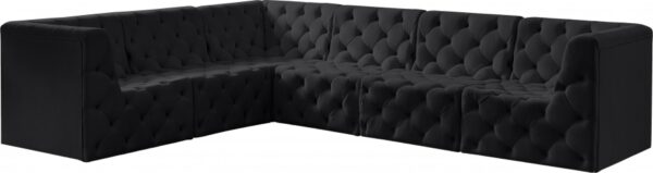Tuft 128" Velvet Upholstered 6pc. Modular Sectional