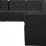Tuft 128" Velvet Upholstered 6pc. Modular Sectional