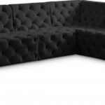 Tuft 128" Velvet Upholstered 6pc. Modular Sectional