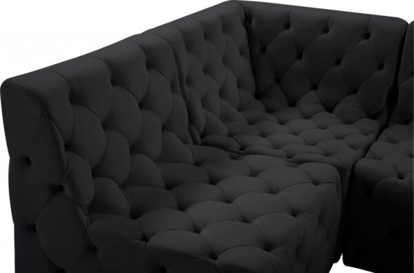 Tuft 128" Velvet Upholstered 6pc. Modular Sectional
