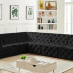 Tuft 128" Velvet Upholstered 6pc. Modular Sectional