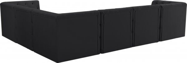 Tuft 128" Velvet Upholstered 6pc. Modular Sectional