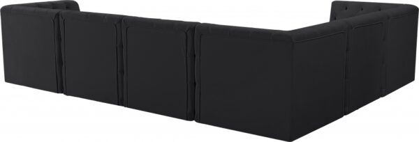 Tuft 128" Velvet Upholstered 6pc. Modular Sectional