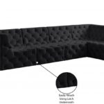 Tuft 128" Velvet Upholstered 6pc. Modular Sectional
