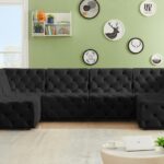 Tuft 128" Velvet Upholstered 6pc. Modular Sectional