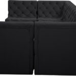 Tuft 128" Velvet Upholstered 6pc. Modular Sectional