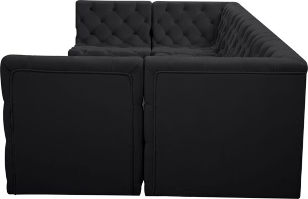 Tuft 128" Velvet Upholstered 6pc. Modular Sectional