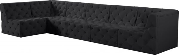 Tuft 157" Velvet Upholstered 6pc. Modular Sectional