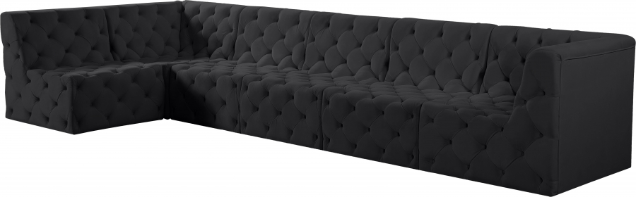 Tuft 157" Velvet Upholstered 6pc. Modular Sectional