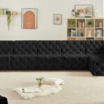 Tuft 157" Velvet Upholstered 6pc. Modular Sectional