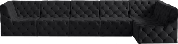 Tuft 157" Velvet Upholstered 6pc. Modular Sectional