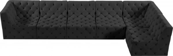 Tuft 157" Velvet Upholstered 6pc. Modular Sectional