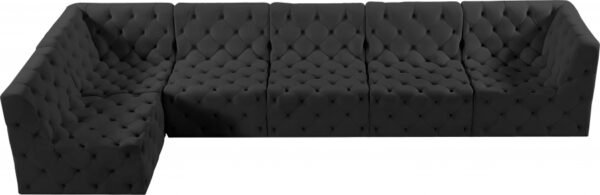 Tuft 157" Velvet Upholstered 6pc. Modular Sectional