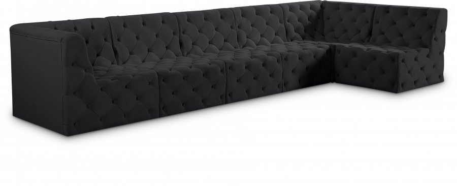 Tuft 157" Velvet Upholstered 6pc. Modular Sectional