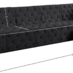 Tuft 157" Velvet Upholstered 6pc. Modular Sectional