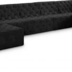 Tuft 157" Velvet Upholstered 7pc. Modular Sectional