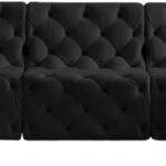 Tuft 157" Velvet Upholstered 7pc. Modular Sectional