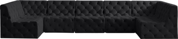 Tuft 157" Velvet Upholstered 7pc. Modular Sectional