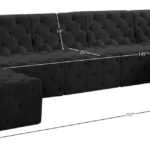 Tuft 157" Velvet Upholstered 7pc. Modular Sectional