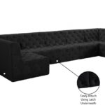 Tuft 157" Velvet Upholstered 7pc. Modular Sectional