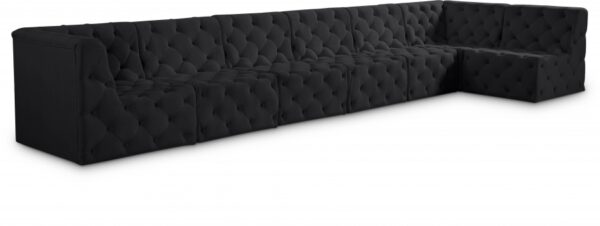 Tuft 186" Velvet Upholstered 7pc. Modular Sectional