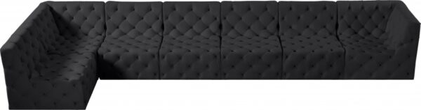 Tuft 186" Velvet Upholstered 7pc. Modular Sectional