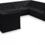 Tuft 128" Velvet Upholstered 8pc. Modular Sectional
