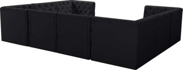 Tuft 128" Velvet Upholstered 8pc. Modular Sectional