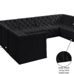 Tuft 128" Velvet Upholstered 8pc. Modular Sectional