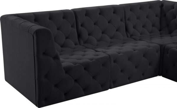 Tuft 186" Velvet Upholstered 8pc. Modular Sectional
