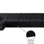 Tuft 186" Velvet Upholstered 8pc. Modular Sectional