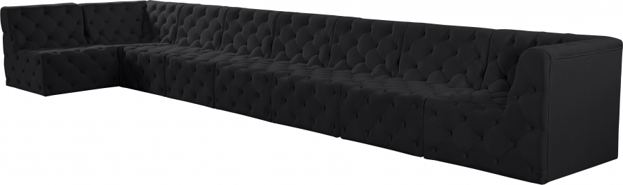 Tuft 215" Velvet Upholstered 8pc. Modular Sectional
