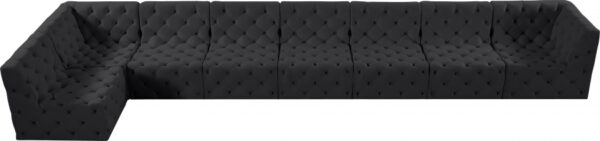 Tuft 215" Velvet Upholstered 8pc. Modular Sectional