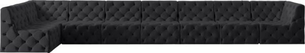 Tuft 215" Velvet Upholstered 8pc. Modular Sectional