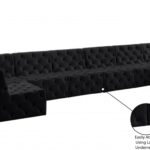 Tuft 215" Velvet Upholstered 9pc. Modular Sectional