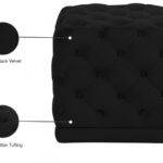 Stella Velvet Upholstered Stool