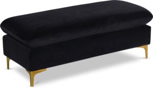 Naomi Velvet Upholstered Bench