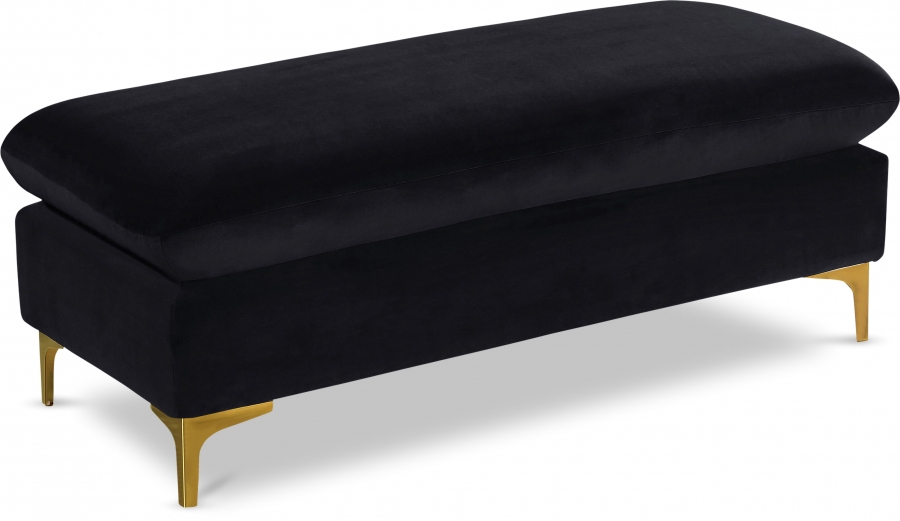 Naomi Velvet Upholstered Bench