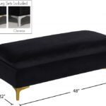 Naomi Velvet Upholstered Bench