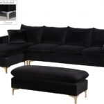 Naomi 110" Velvet Upholstered Reversible Sectional