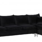 Naomi 110" Velvet Upholstered Reversible Sectional