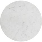 Emery 48" Marble Top And Steel Base Dining Table