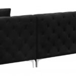 Gail 127" Velvet Upholstered 3pc. Sectional