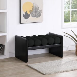 Waverly Boucle Fabric Upholstered Bench