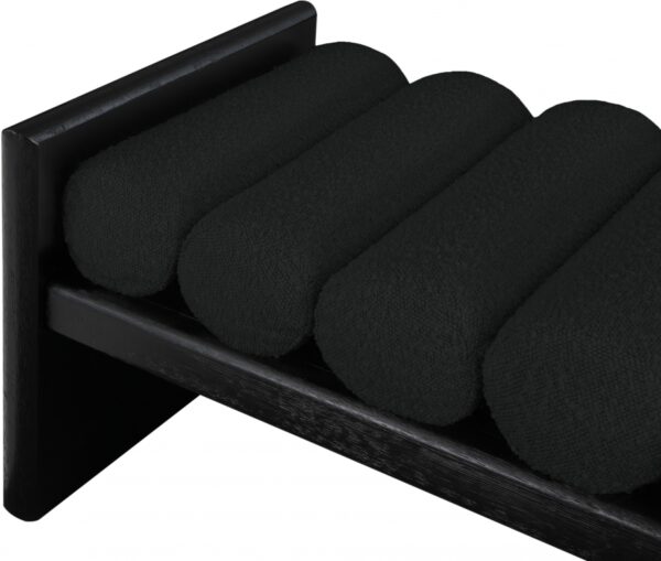 Waverly Boucle Fabric Upholstered Bench
