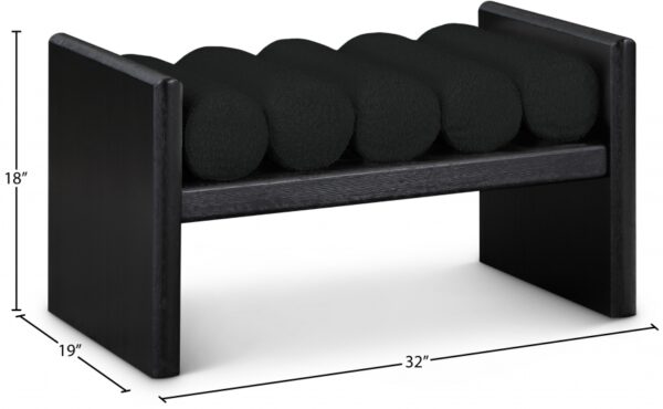 Waverly Boucle Fabric Upholstered Bench